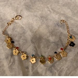 18k Gold Plated Girls Bracelet / Approx. Length 6”